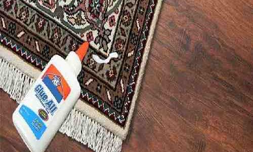پاک کردن لکه چسب از روی فرش